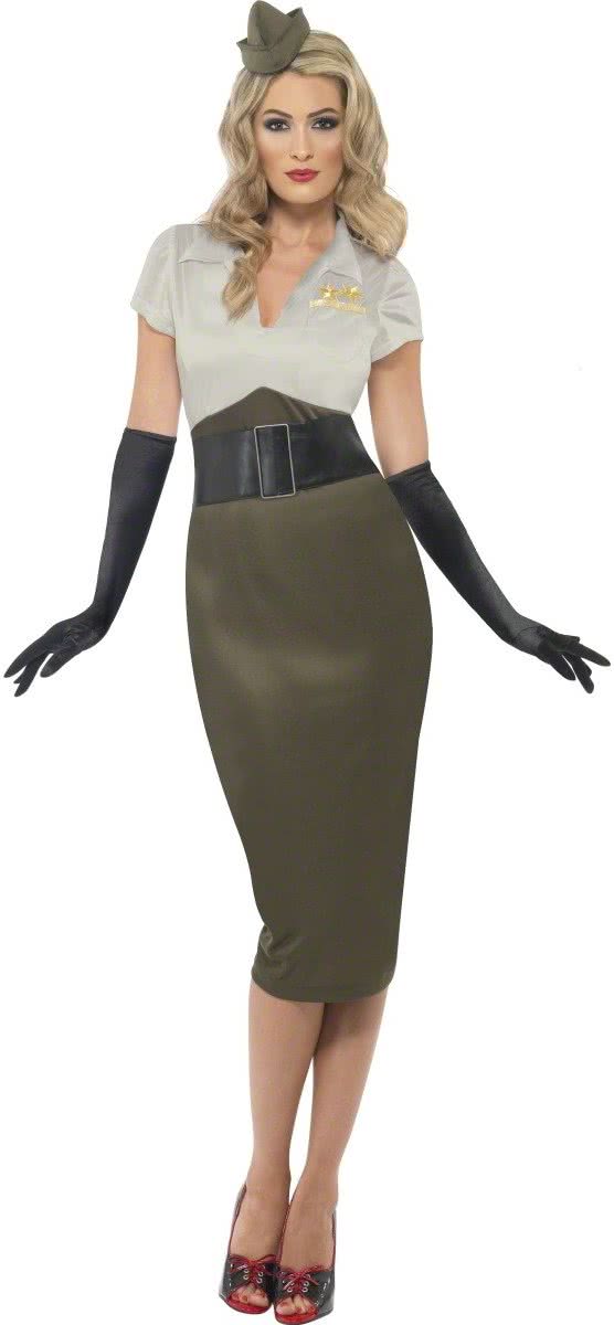 Pin Up Army girl | Legerkostuum dames maat M (40/42)